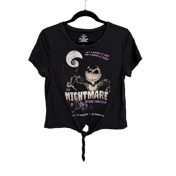 Disney Tops - Disney Tim Burton's The Nightmare Before Christmas Graphic Tee Womens M Black